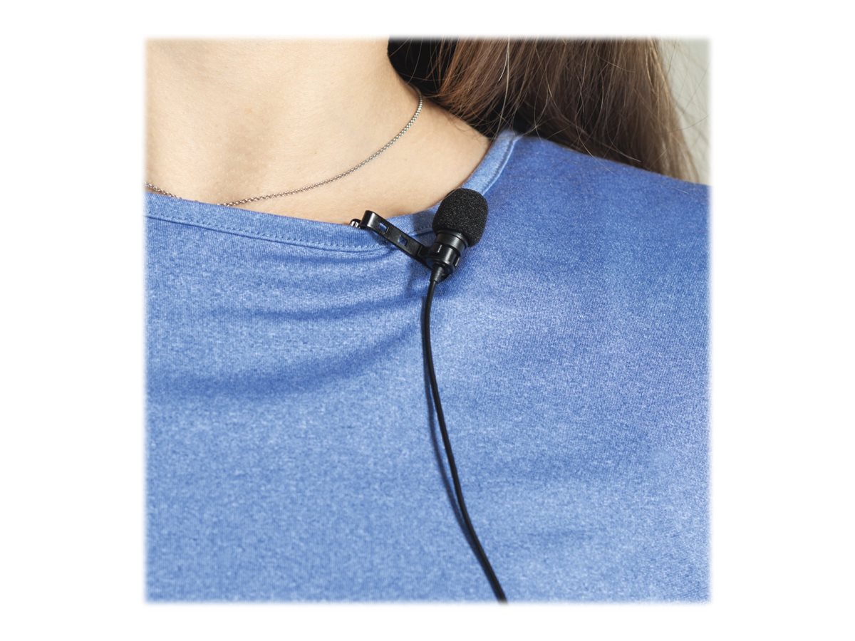 Microfone de Lapela Hama Smart Lavalier para Smartphone e Câmara com Proteção Antivento e Bolsa Preto - Imagem 10