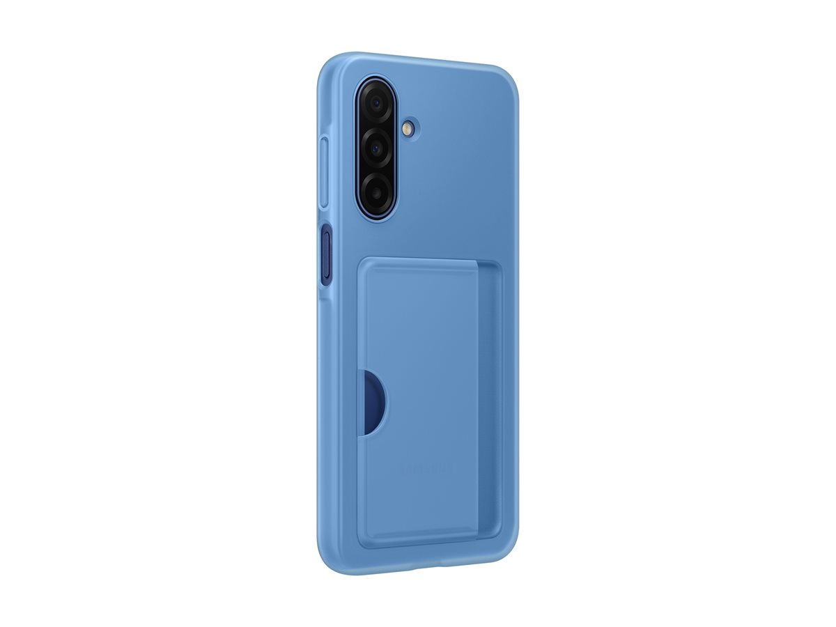 Capa de Proteção Samsung com Porta-Cartões para Galaxy A17 e A17 5G Design Translucido Azul EF-OA176 - Imagem 3