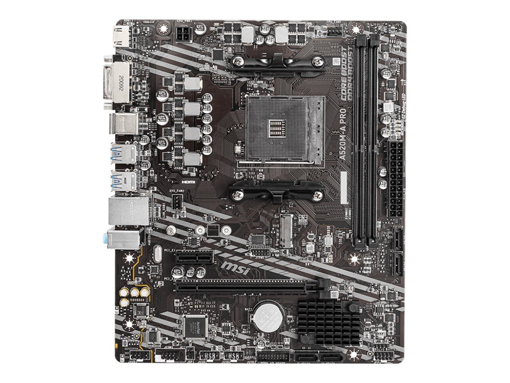 Motherboard MSI A520M-A PRO A520 micro ATX - Imagem 1