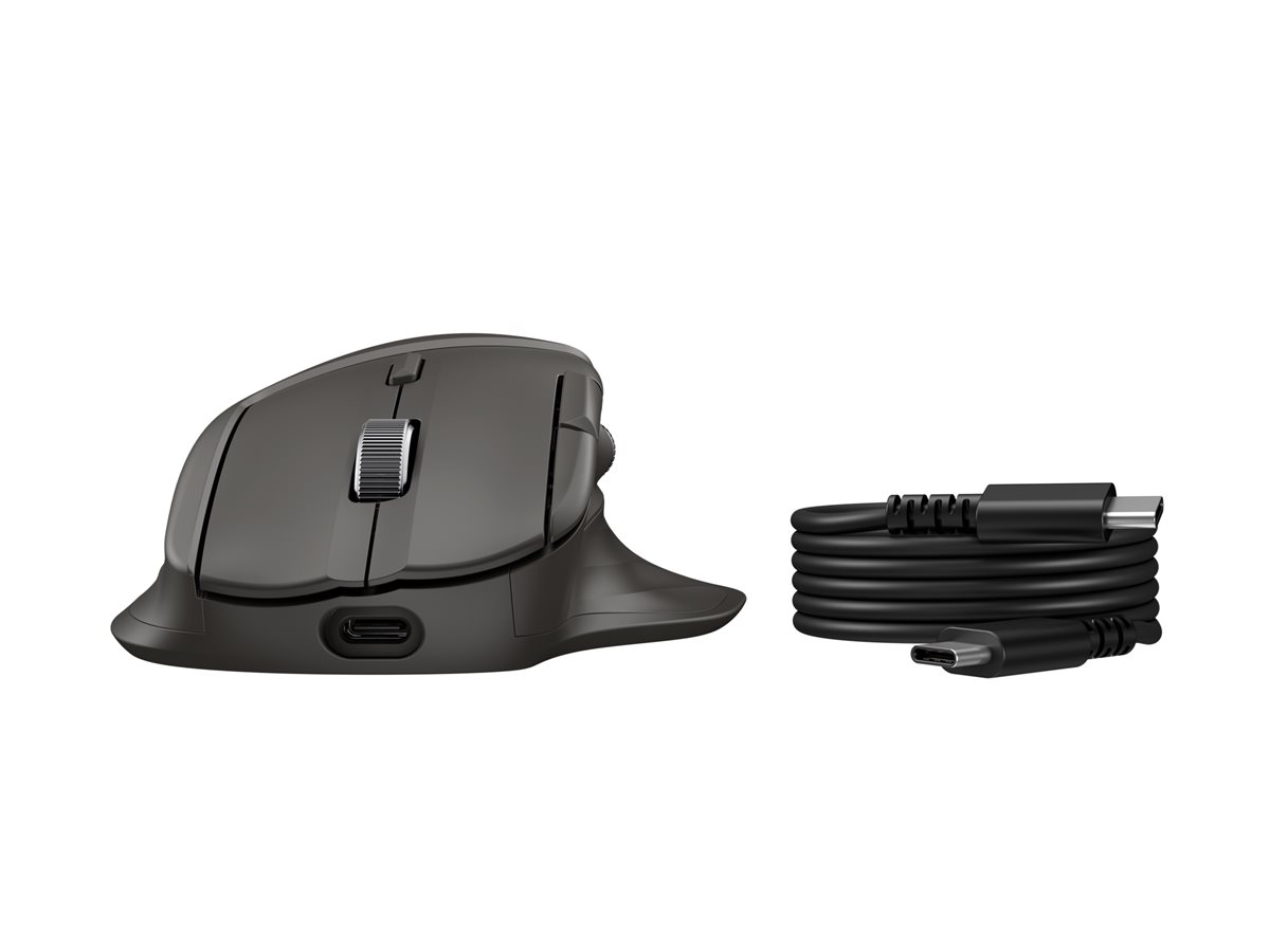 Rato Sem Fios HP 785M Ultra-Fast Scroll Bluetooth 2.4GHz Recarregável 6 Botões USB-C Preto - Imagem 7