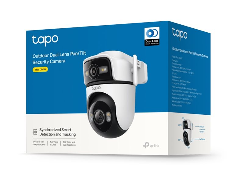 Câmara de Segurança TP-LINK Exterior Lente Dupla Pan/Tilt