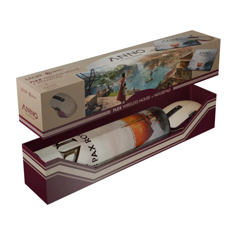 Pack Rato e Tapete Lexip Flex Pro-Air + Mousepad Edição Ubisoft Anno 117 - Imagem 9