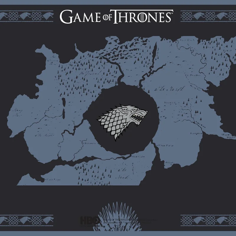 Tapete de Rato Lexip Game of Thrones Stark XXL Edição Especial Tsume - Imagem 2