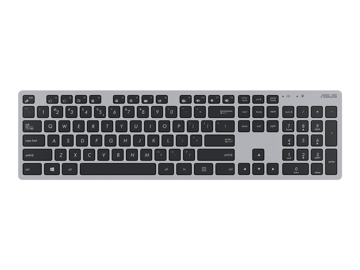 Kit Teclado e Rato ASUS W5000 Sem Fios Layout PT Cinzento - Imagem 5