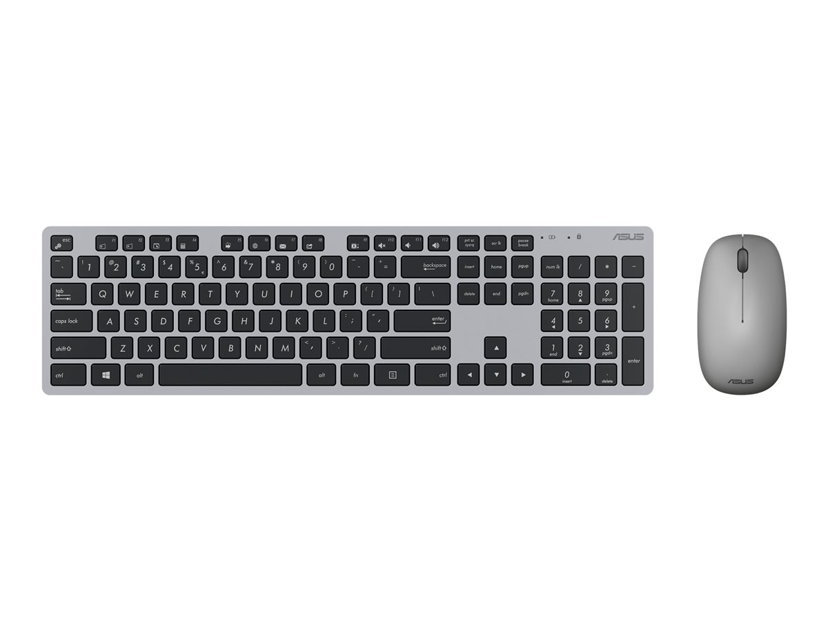 Kit Teclado e Rato ASUS W5000 Sem Fios Layout PT Cinzento - Imagem 6