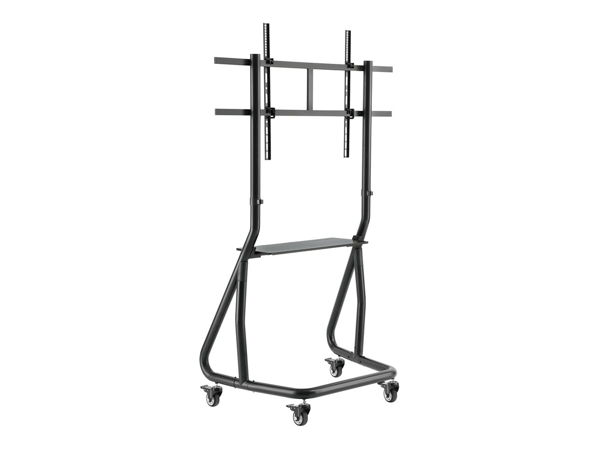 Carrinho para TV Napofix Pro Antirroubo Preto 55"-105"