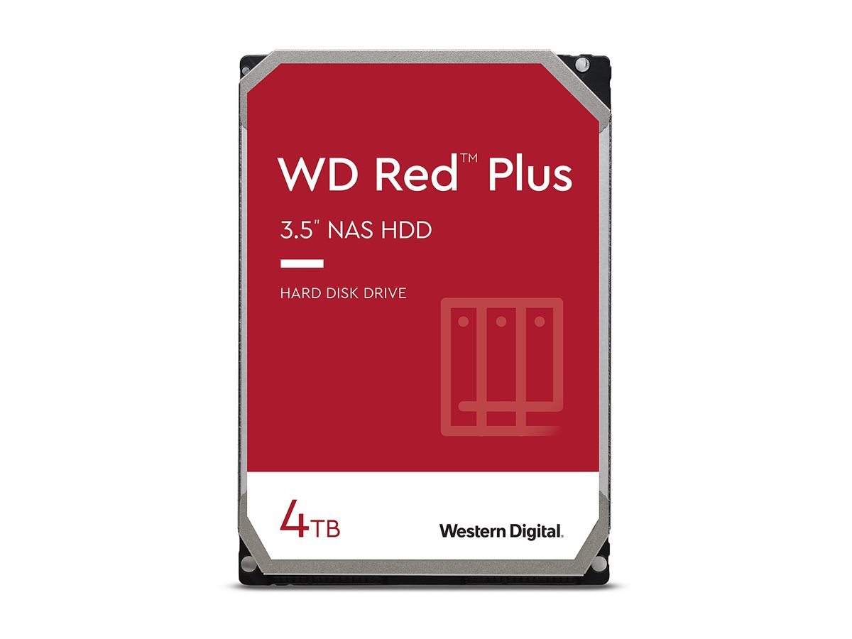 Disco Rígido WESTERN DIGITAL Red Plus 4TB 3.5" SATA 6Gb/s