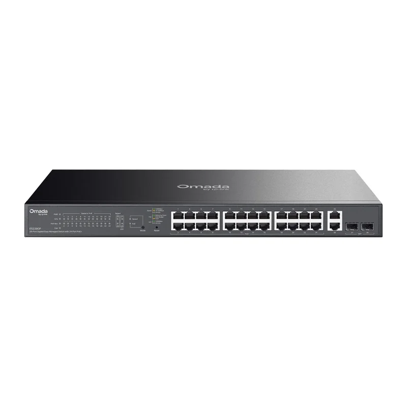 Switch TP-Link Omada 28 Portas Gigabit Easy Managed com 24 Portas PoE+ - Imagem 1