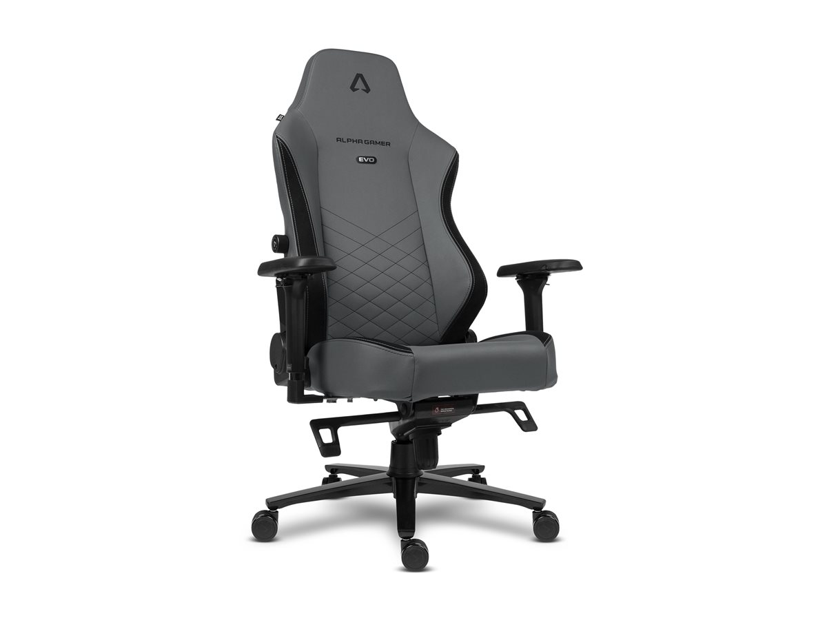 ALPHA GAMER ALEGRA EVO TITANIUM GREY PU - Imagem 4