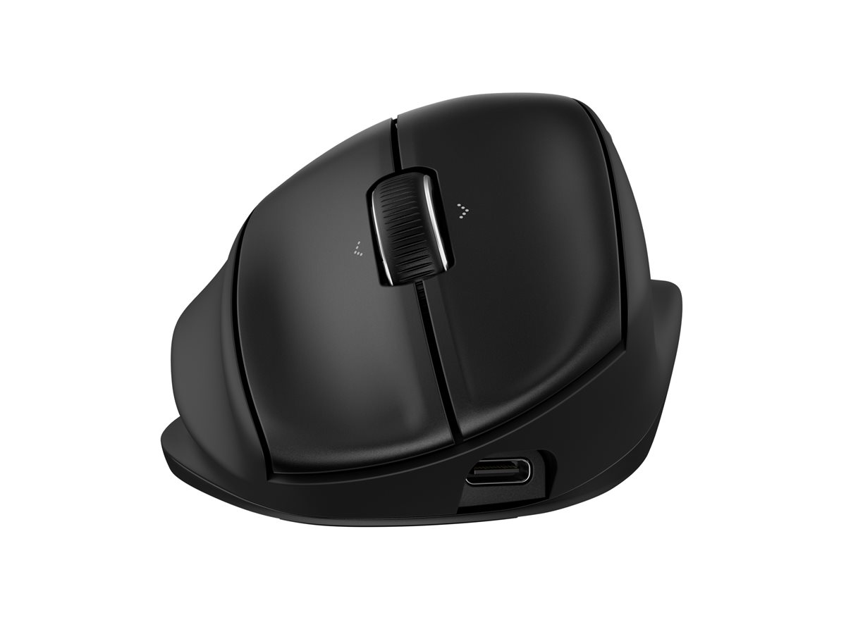 Rato Sem Fios HP 725M Tilt Ergonomic 21° Vertical 7 Botões Bluetooth 2.4GHz Preto - Imagem 3