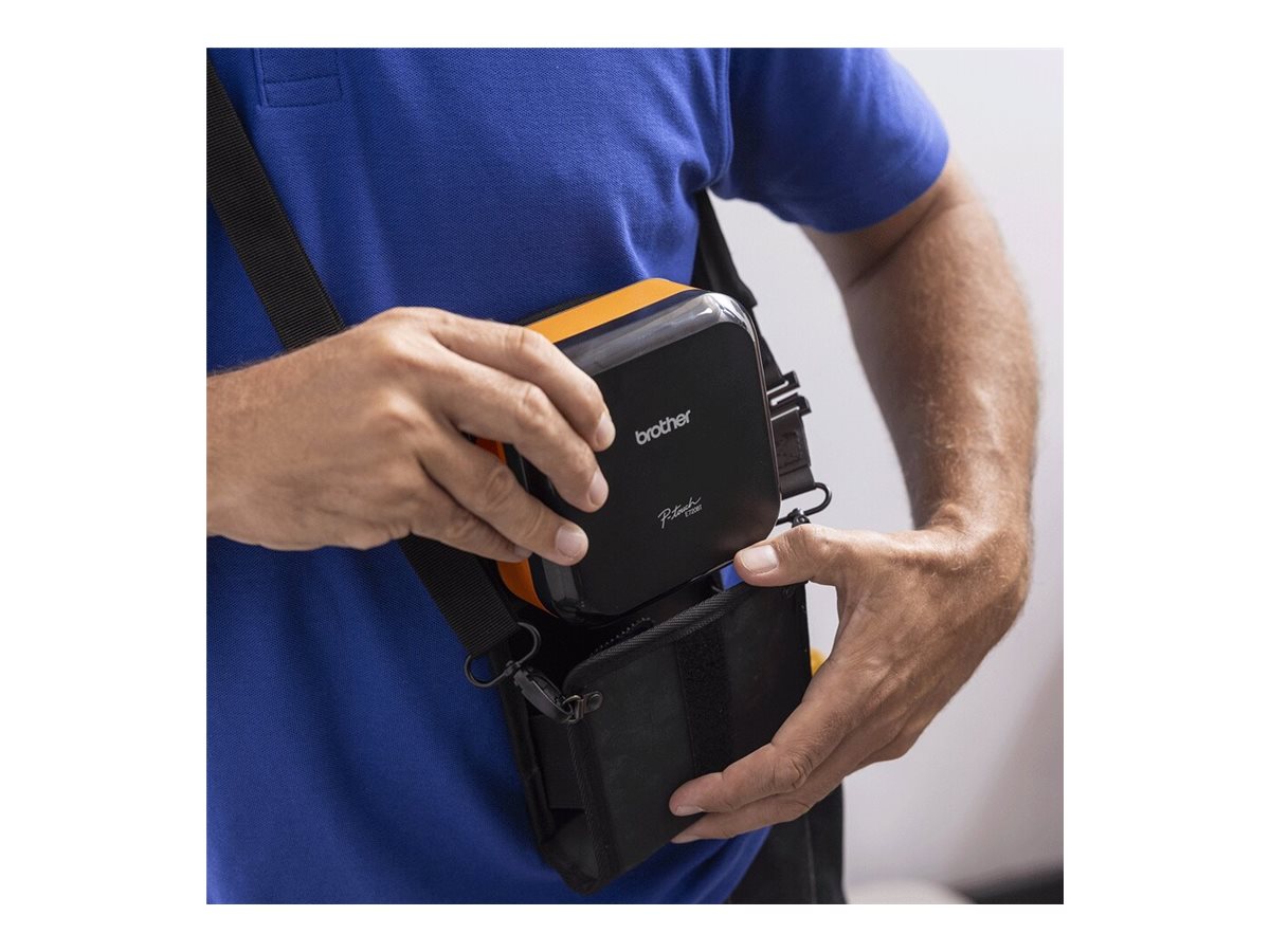 Estojo de Proteção Brother BPA-CC7-700 para P-Touch PT-E720BT com Alça de Ombro Ajustável Anti-Queda e Pó Preto - Imagem 3