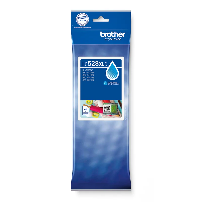 Tinteiro Brother LC528XLC Ciano Original - Imagem 1