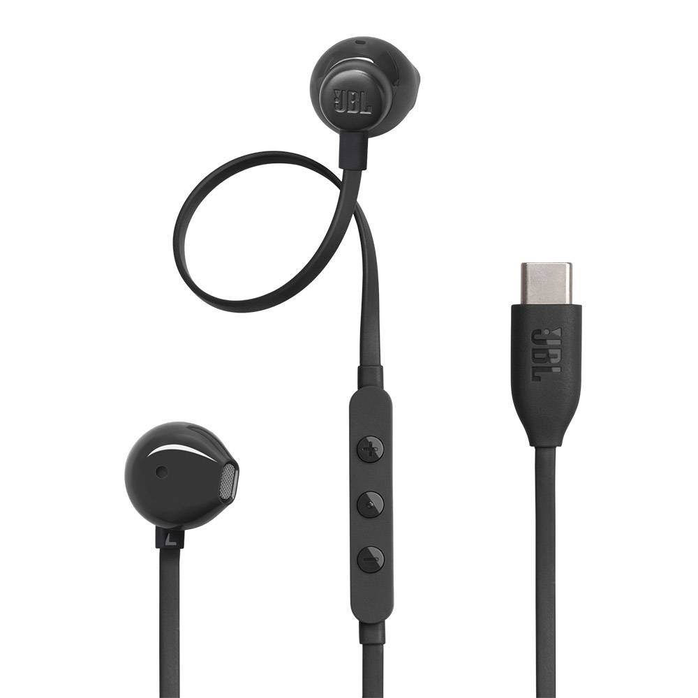 Auscultadores Intra-Auriculares JBL TUNE 305C Com Cabo USB C Microfone Preto - Imagem 1