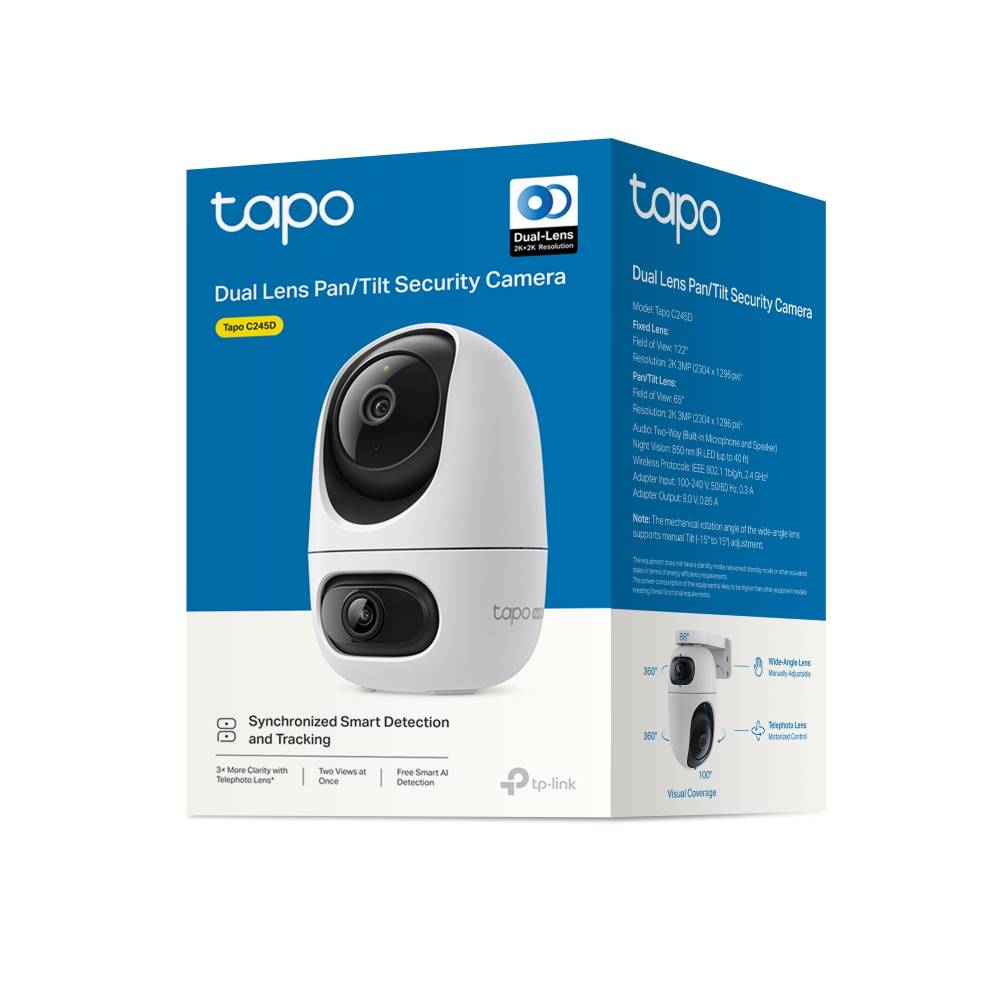 Câmara de Segurança TP-LINK Interior Lente Dupla Pan/Tilt Branca - Imagem 12