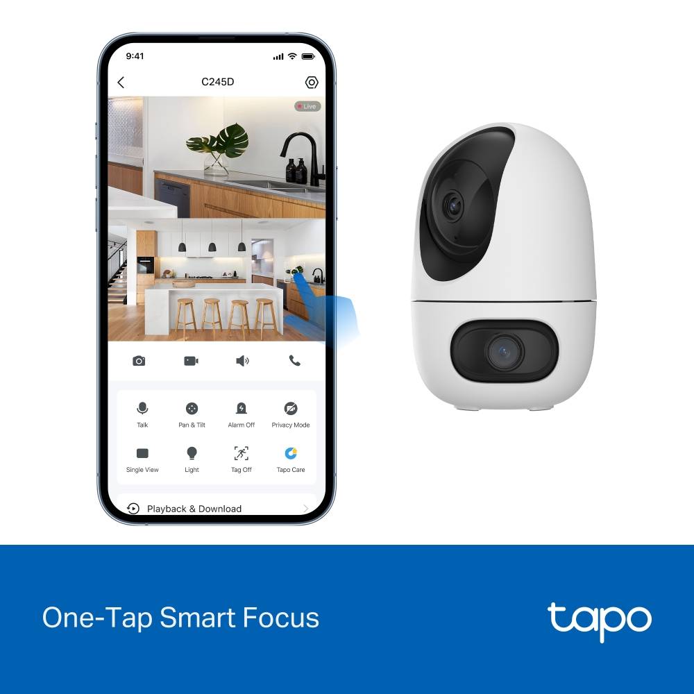 Câmara de Segurança TP-LINK Interior Lente Dupla Pan/Tilt Branca - Imagem 7