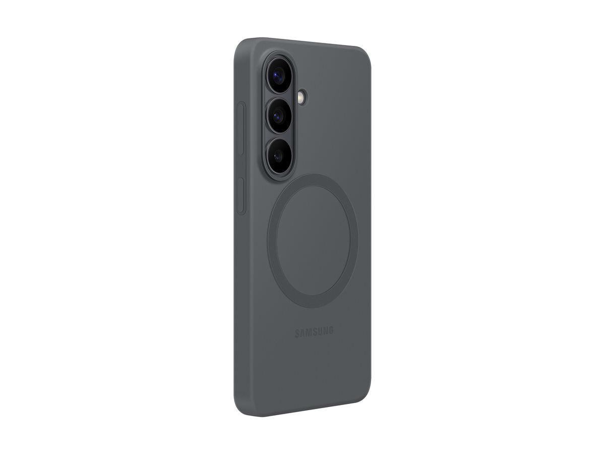 Capa Magnética em Silicone Samsung para Galaxy S26 Preto com Carregamento Sem Fios Rápido