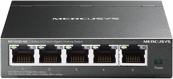 Switch Ethernet TP-LINK Mercusys 5 Portas LAN 2.5 Gbps