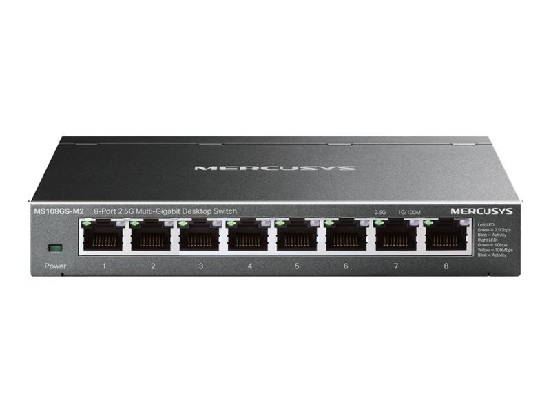 Switch de Rede TP-LINK MERCUSYS 8 Portas Multi-Gigabit 2.5 Gbps