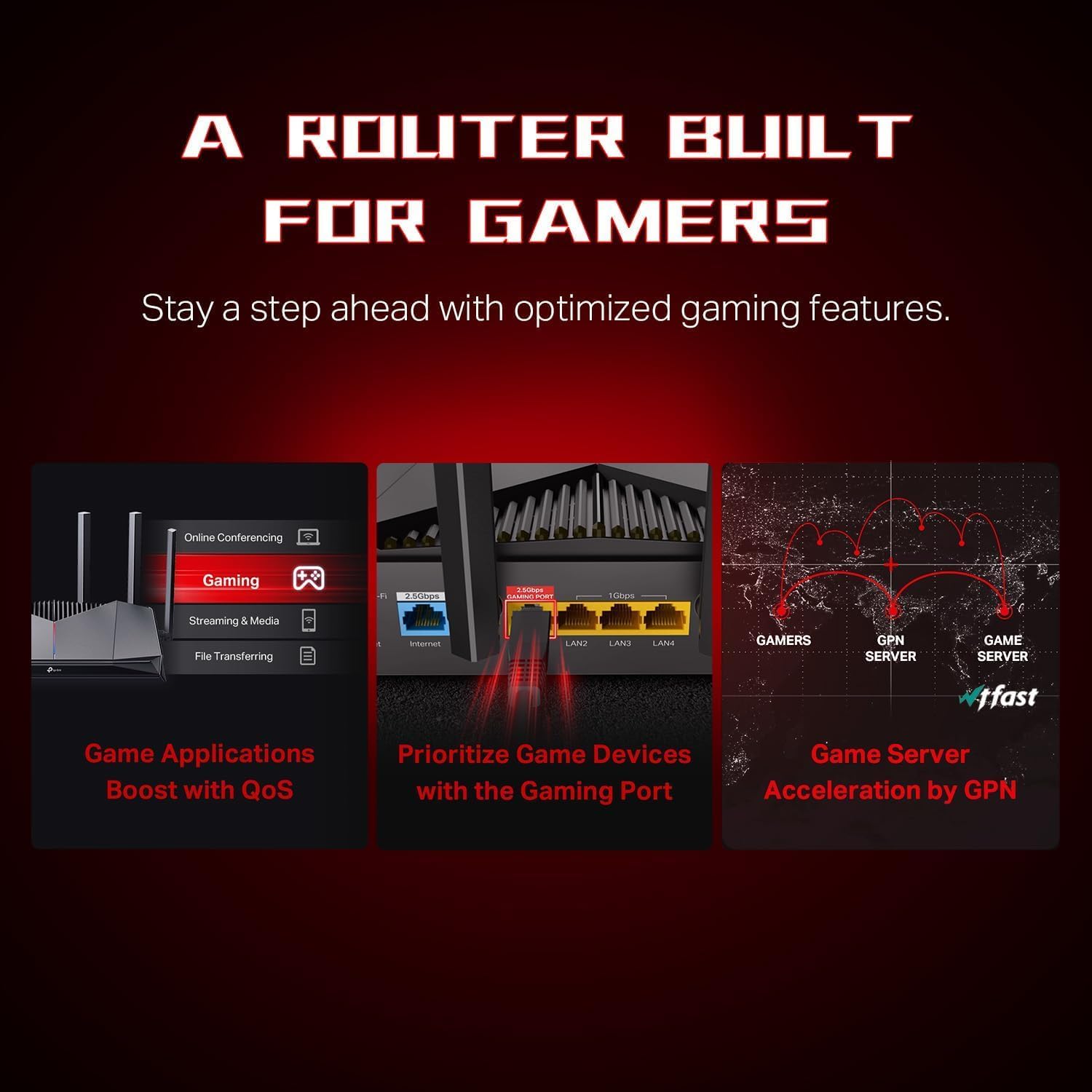Router Gaming TP-LINK BE6500 Dual-Band Wi-Fi 7 - Imagem 4