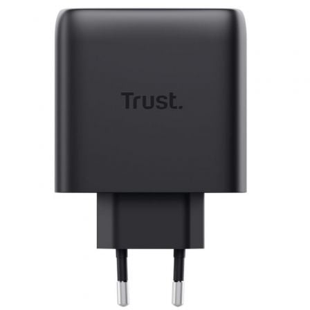 Adaptador de Corrente Trust Maxo 65W GaN Universal 2 Portas USB-C com Cabo Preto - Imagem 2