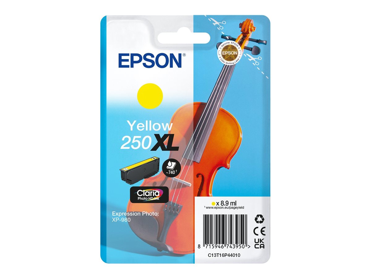 Tinteiro EPSON 250XL Amarelo Alta Capacidade Pack Individual - Imagem 1