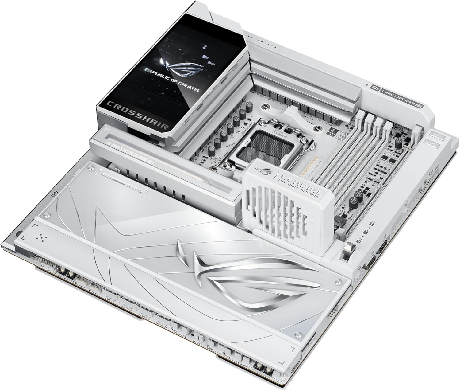 Motherboard ASUS ROG CROSSHAIR X870E GLACIAL Socket AM5 AMD X870E DDR5 PCIe 5.0 Wi-Fi 7 Dual 10Gb LAN ATX Extendido - Imagem 5