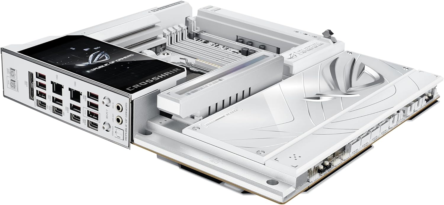 Motherboard ASUS ROG CROSSHAIR X870E GLACIAL Socket AM5 AMD X870E DDR5 PCIe 5.0 Wi-Fi 7 Dual 10Gb LAN ATX Extendido - Imagem 4