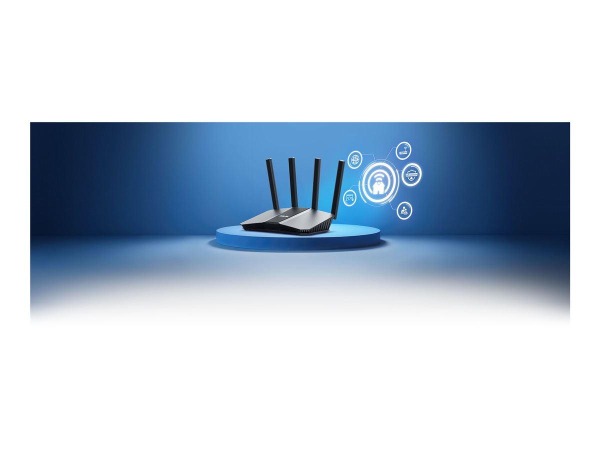 Router ASUS RT-BE55 Wi-Fi 7 Dual-Band BE3600 Switch 4 Portas 2.5GbE Desktop Preto - Imagem 3