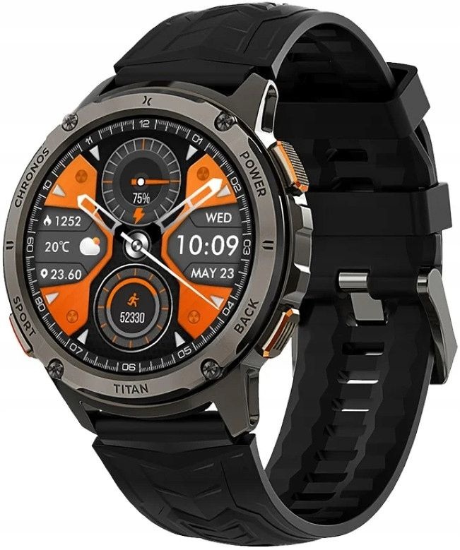 Smartwatch MAXCOM FW110 TITAN CHRONOS Preto - Imagem 1