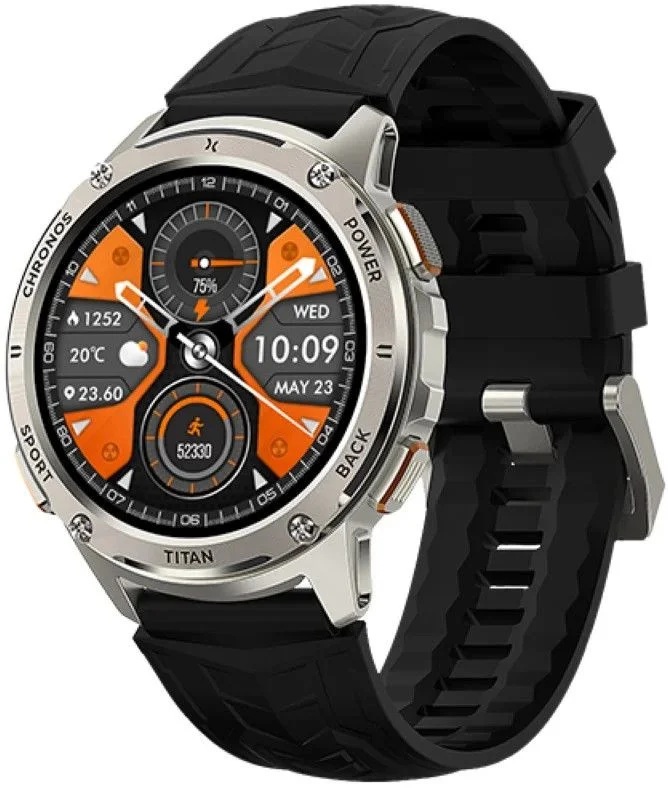MAXCOM FW110 SMARTWATCH TITAN CHRONOS SILVER - Imagem 1
