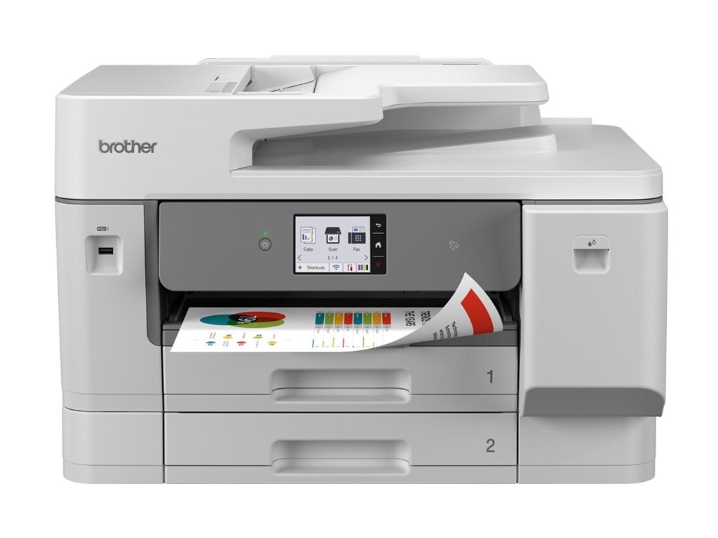 Impressora Multifunções Brother MFC-J6975DW Jacto de Tinta Cores A3 Duplex WiFi LAN 31ipm 2x250 Folhas USB - Imagem 4