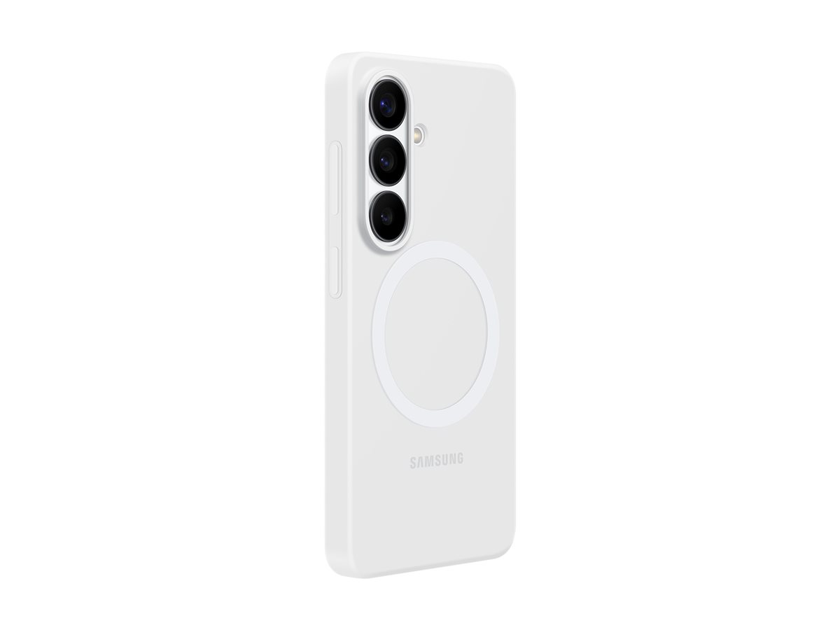 Capa Magnética de Silicone Samsung Galaxy S26 Branco EF-ES942 com Carregamento Sem Fios Rápido