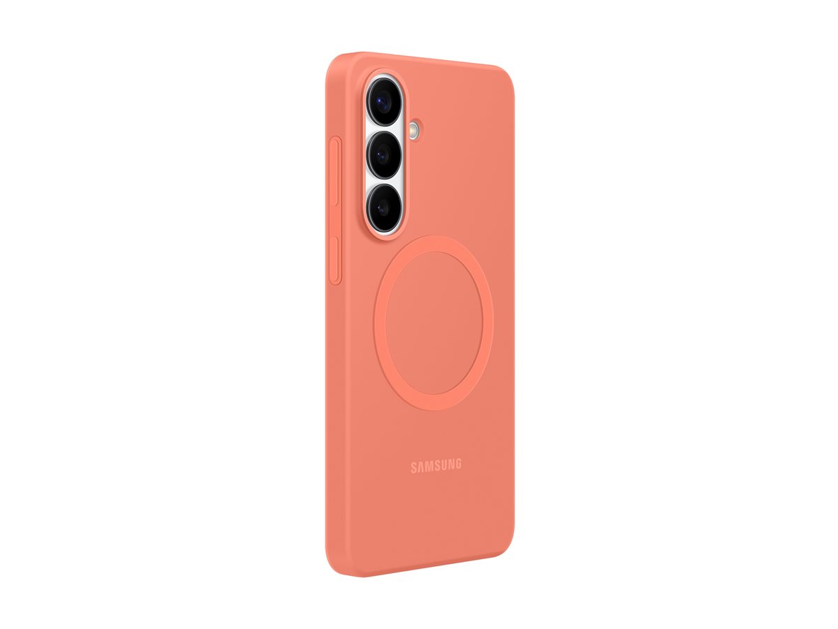 Capa de Silicone Magnética Samsung Galaxy S26+ Vermelho Coral EF-ES947