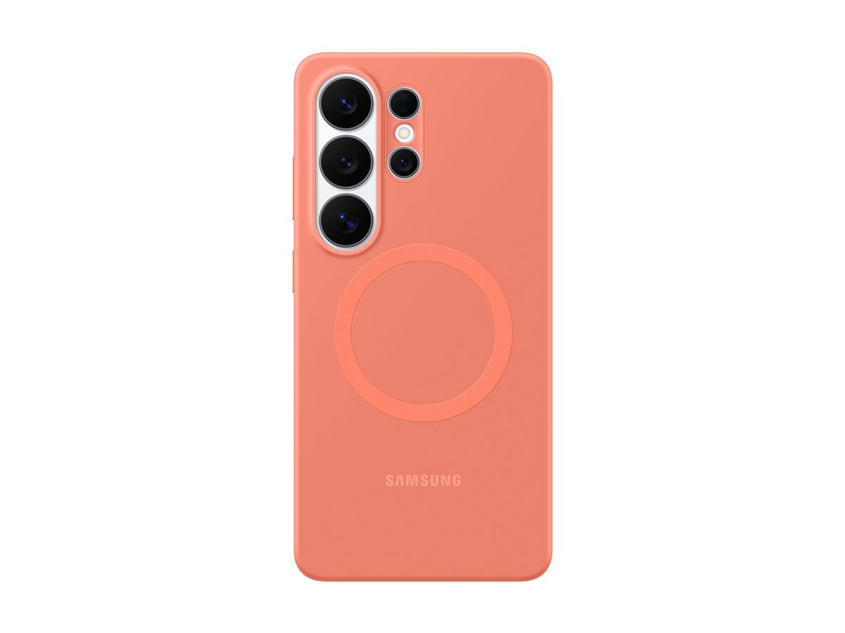 Capa de Silicone Magnética Samsung Galaxy S26 Ultra Vermelho Coral - Imagem 2