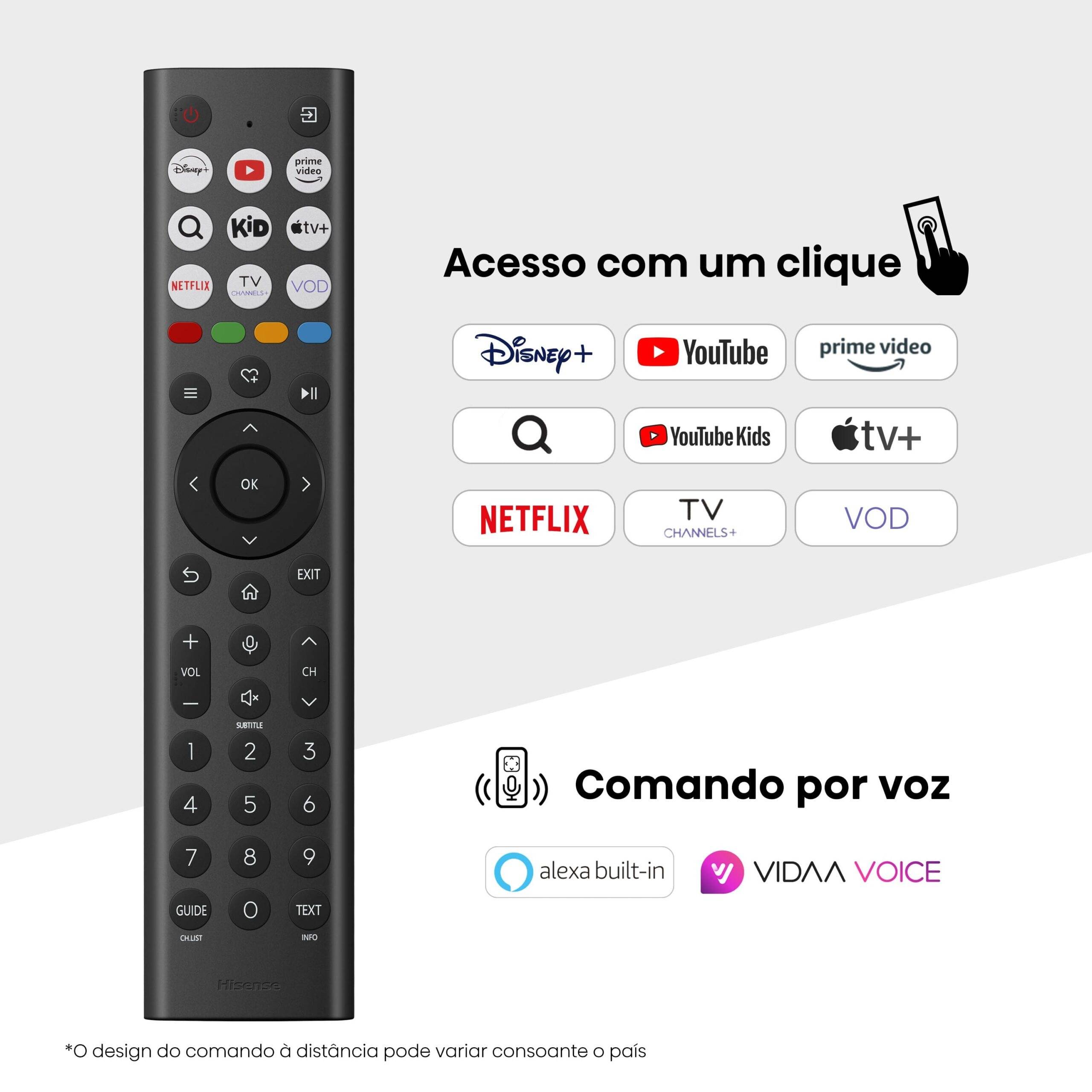 Smart TV Hisense 98E7Q 98" QLED 4K Ultra HD 120Hz HDR Quantum Dot VIDAA Preto e Carvão Cinzento - Imagem 10