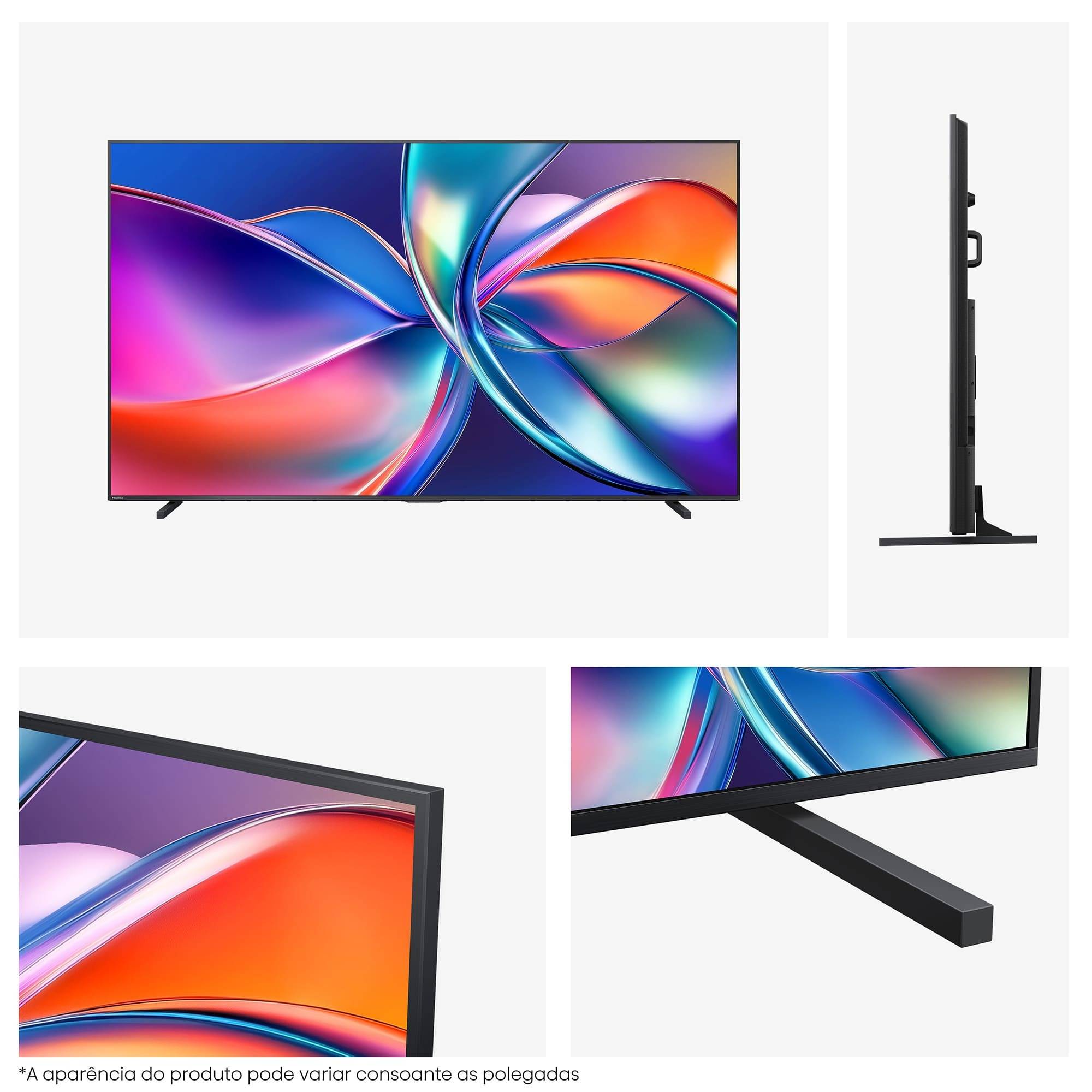 Smart TV Hisense 98E7Q 98" QLED 4K Ultra HD 120Hz HDR Quantum Dot VIDAA Preto e Carvão Cinzento - Imagem 12