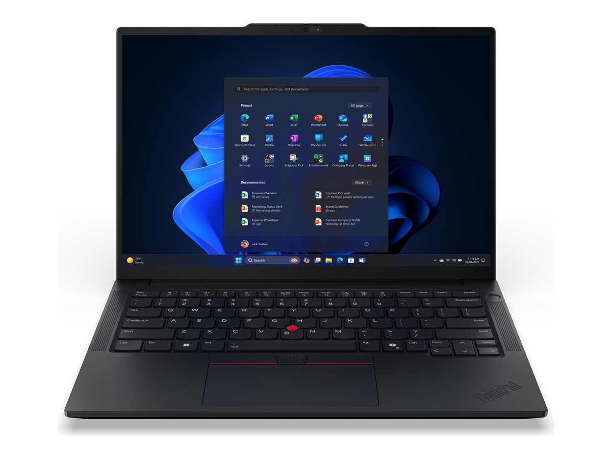 Portátil Lenovo ThinkPad E14 Gen 7 Intel Core Ultra 7 258V 32GB 1TB SSD 14" WUXGA Windows 11 Pro Preto Teclado PT