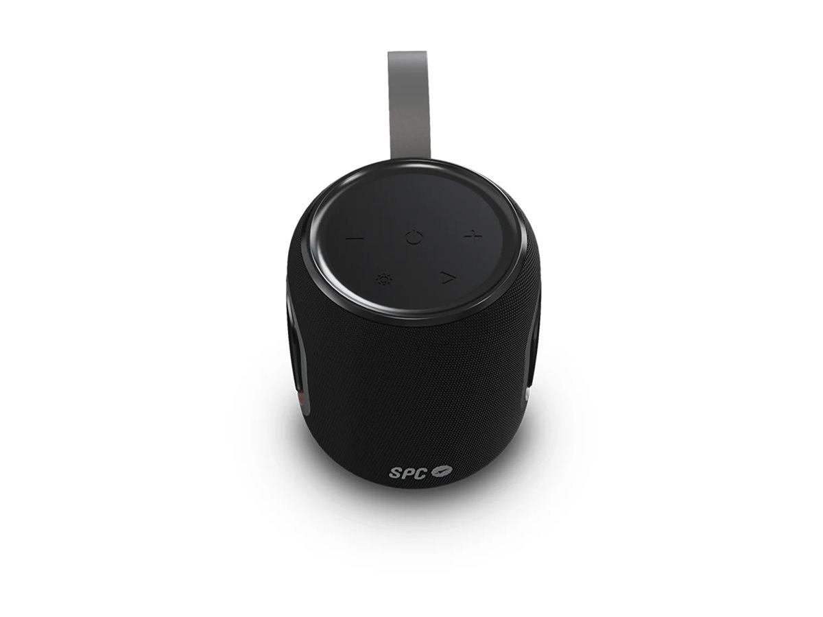 Altifalante Portátil Bluetooth SPC Orbital Spark 15W Resistente à Água com Luzes LED e Microfone Preto - Imagem 2