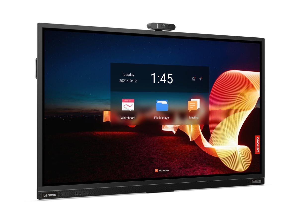 Monitor Profissional Lenovo ThinkVision T75 75" UHD 4K Android 9.0 USB-C HDMI DP VGA com Câmara - Imagem 9