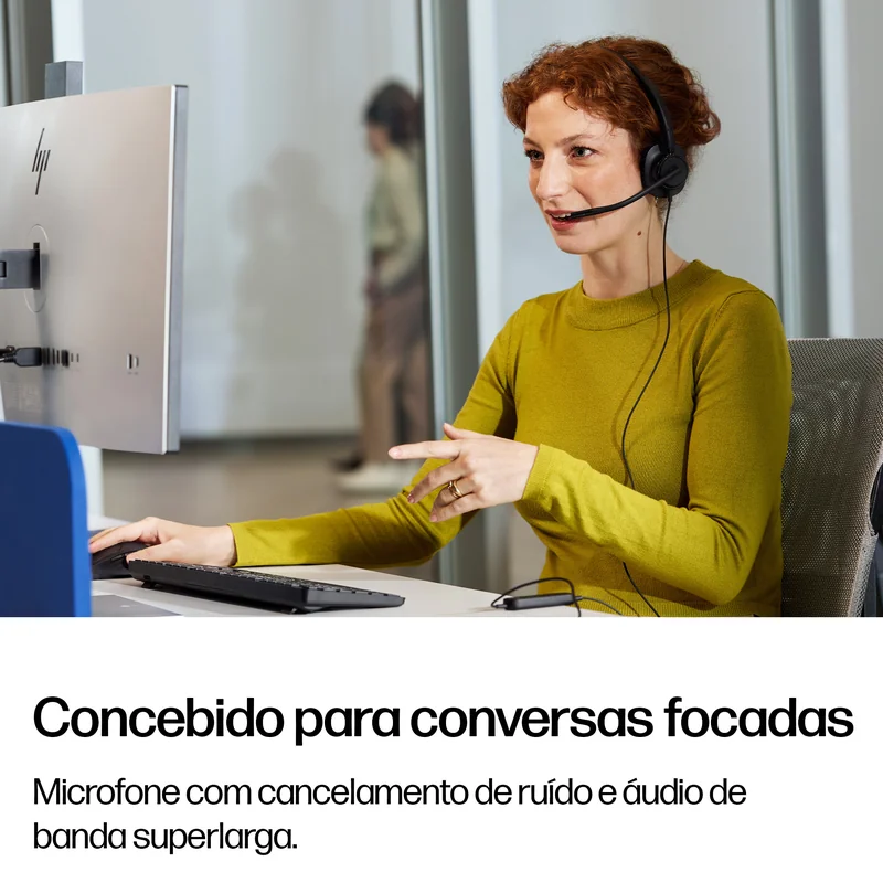 Auscultadores HP Poly Mission 425 Estéreo USB com Fios Preto - Imagem 5