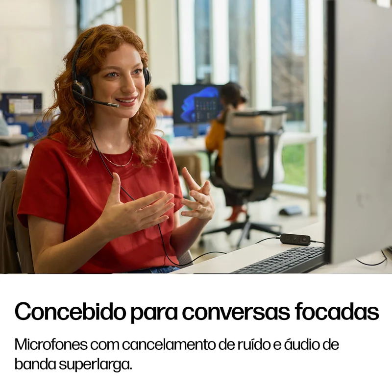 Auscultadores com Microfone HP Poly Mission 625 Estéreo USB com Fio - Imagem 4