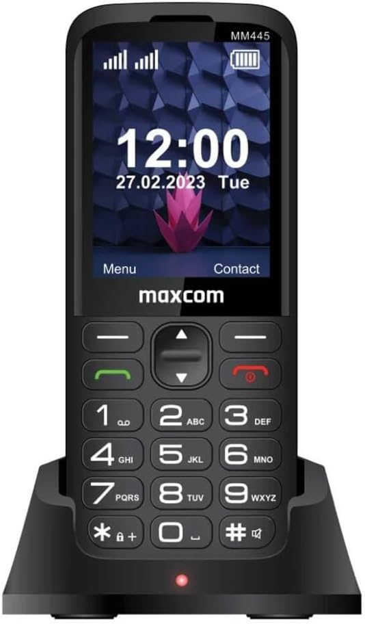 Telemóvel MaxCom Comfort MM445 4G Dual SIM 2.7" Botão SOS ICE USB-C Preto
