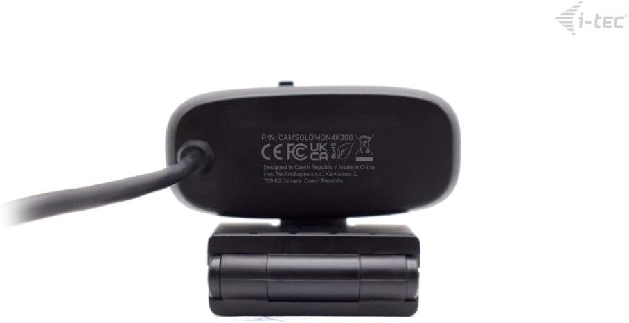 Webcam I-TEC Solomon 300 4K Ultra HD 8.3 MP com Microfone USB 3.0 e Adaptador USB-C - Imagem 3