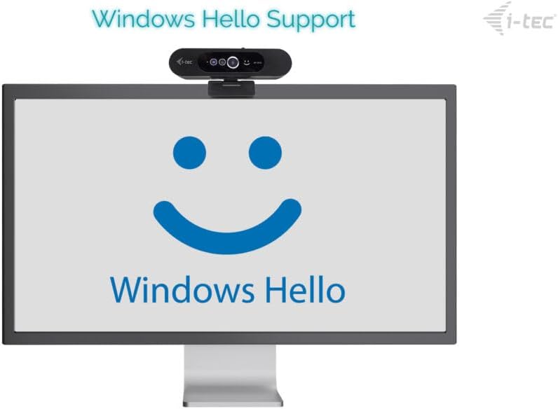Câmara Web i-Tec Solomon WH200 2K 4MP com Windows Hello e Microfone Incorporado USB 3.0 - Imagem 6