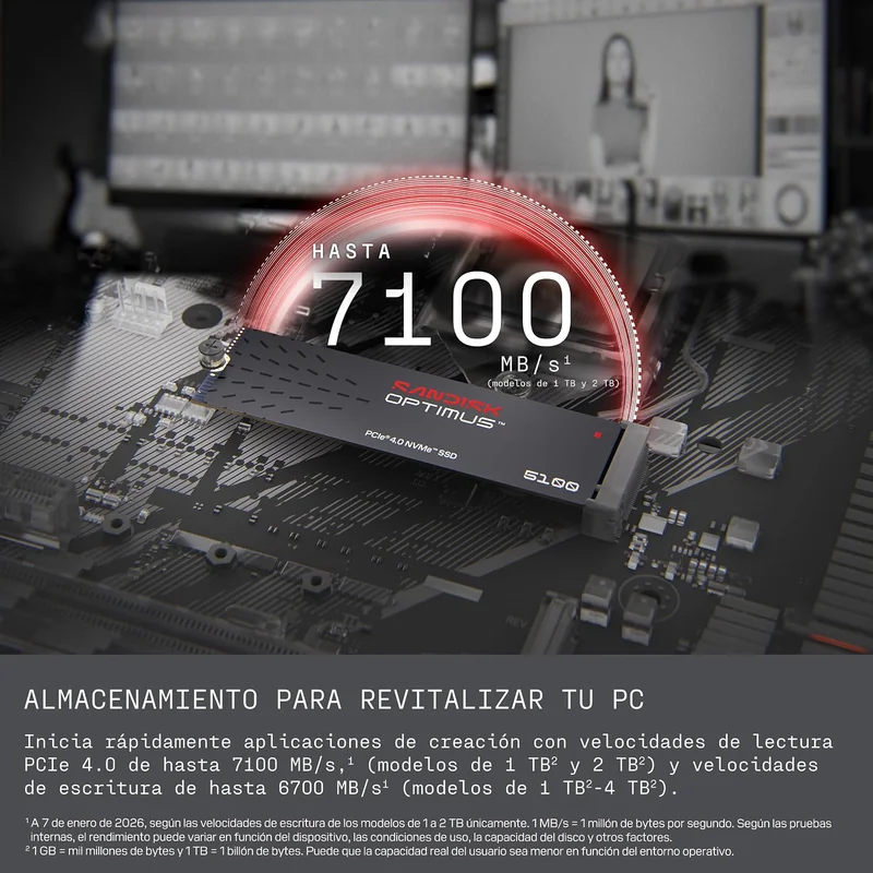 SSD SanDisk Optimus 5100 500GB NVMe - Imagem 2