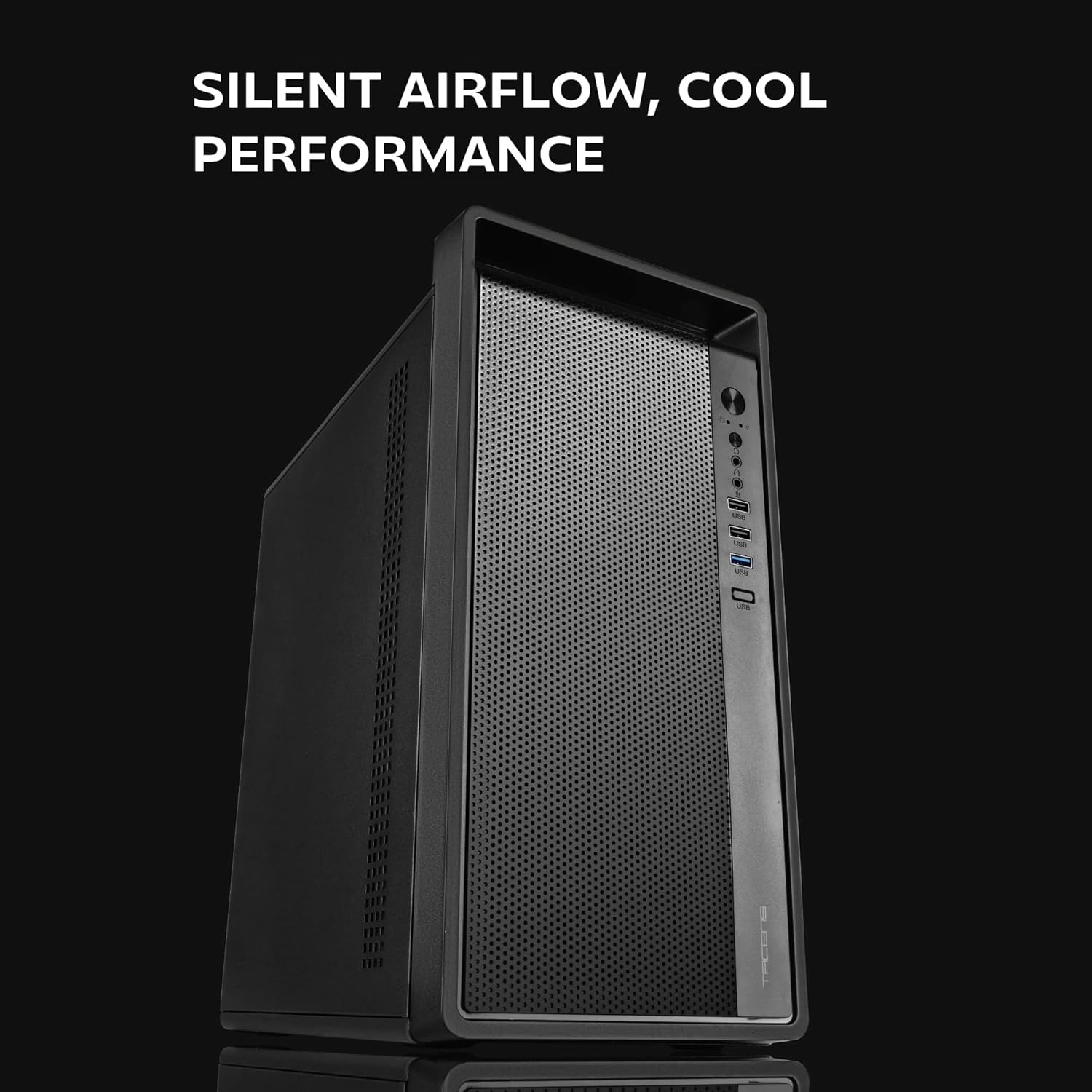 Caixa PC Tacens Fortis II Mini-Torre Micro-ATX Front Mesh Ventilador 120mm Preto - Imagem 2