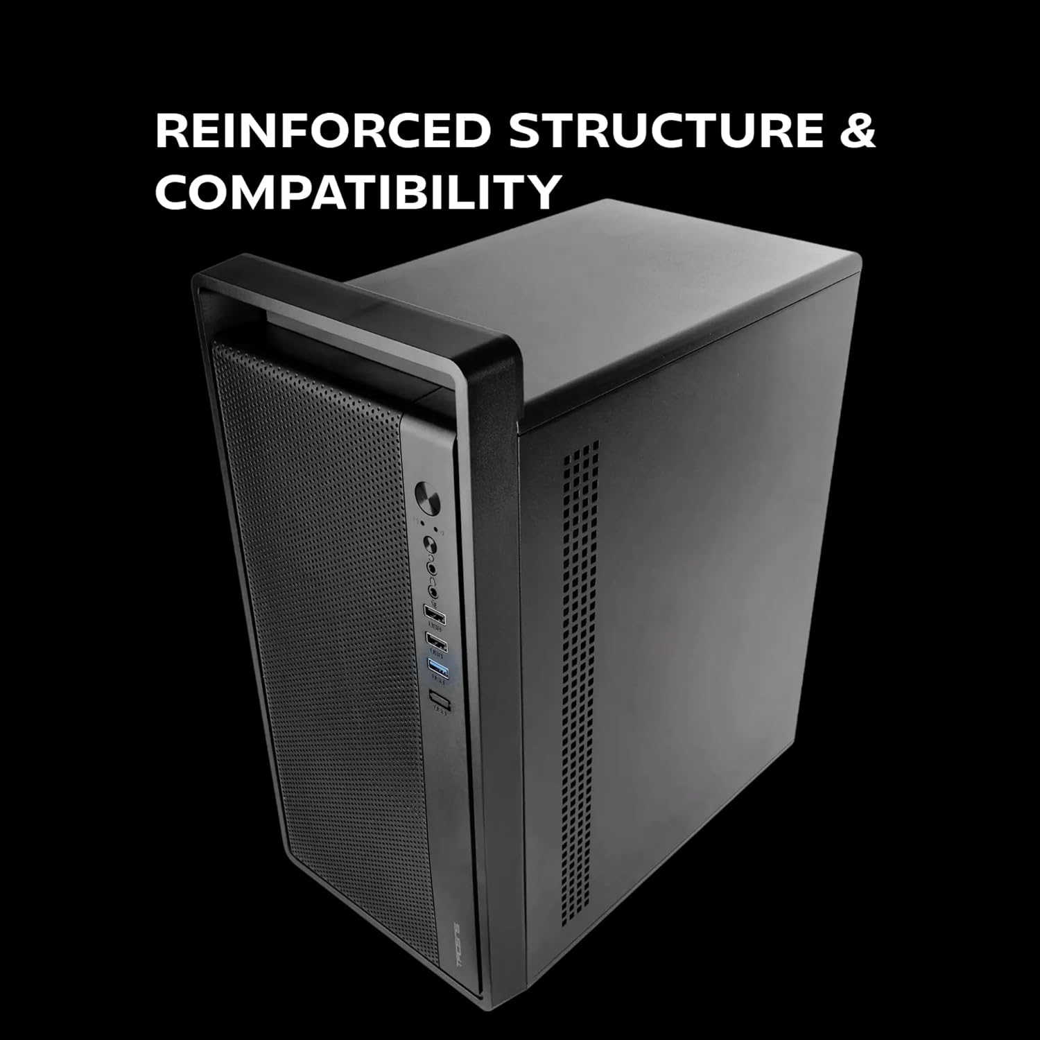 Caixa PC Tacens Fortis II Mini-Torre Micro-ATX Front Mesh Ventilador 120mm Preto - Imagem 3