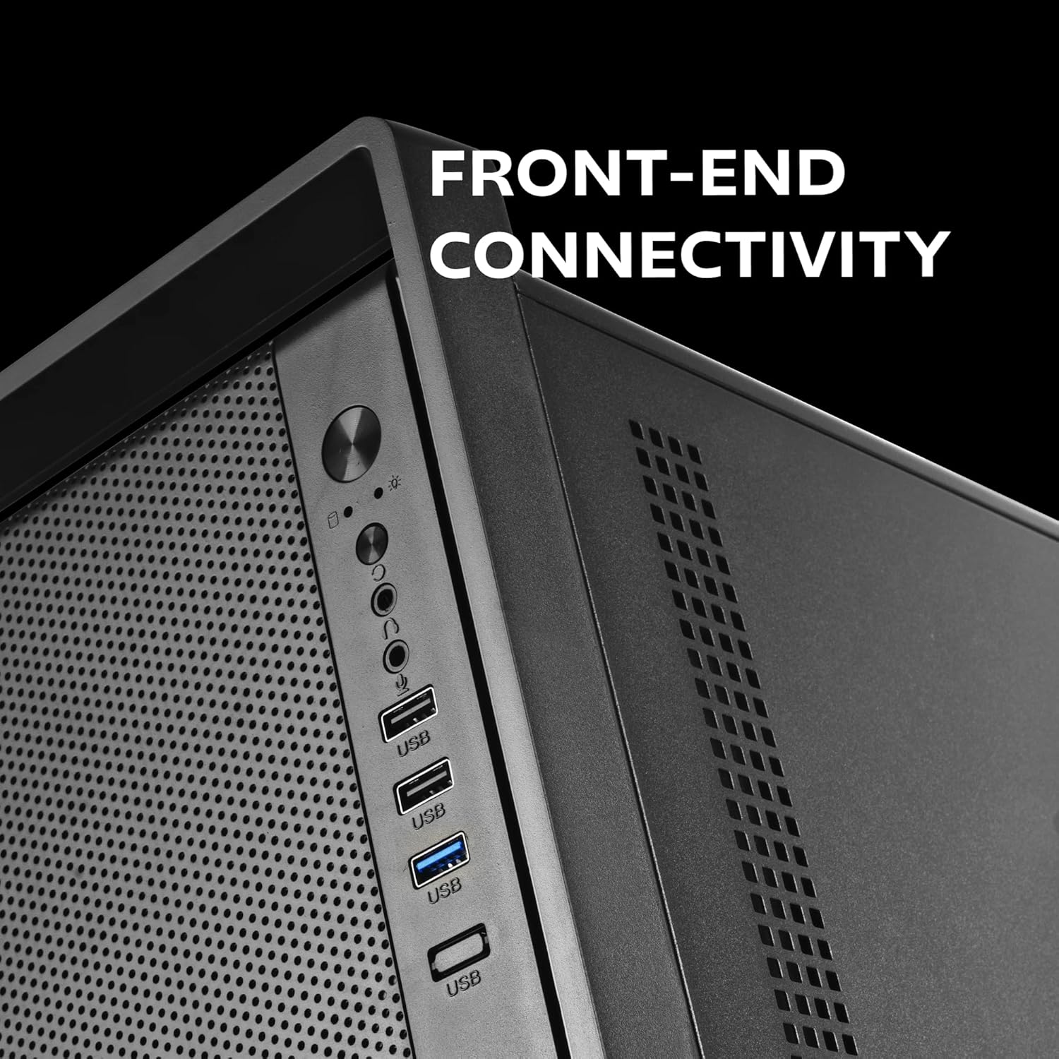 Caixa PC Tacens Fortis II Mini-Torre Micro-ATX Front Mesh Ventilador 120mm Preto - Imagem 5