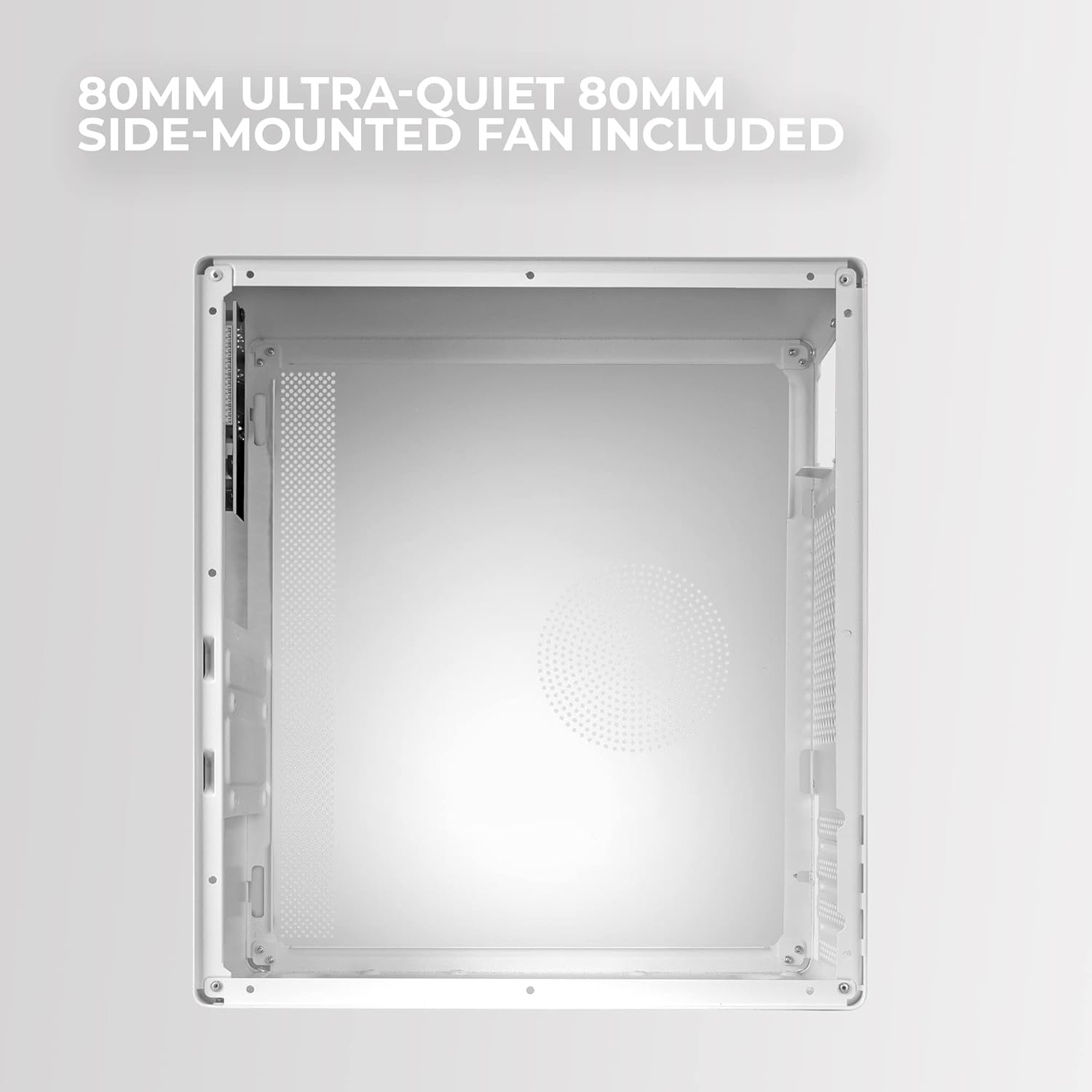 Caixa PC Micro-ATX Tacens Orumx Slim Mini-Torre Ventoinha 80mm USB Áudio Branco - Imagem 4