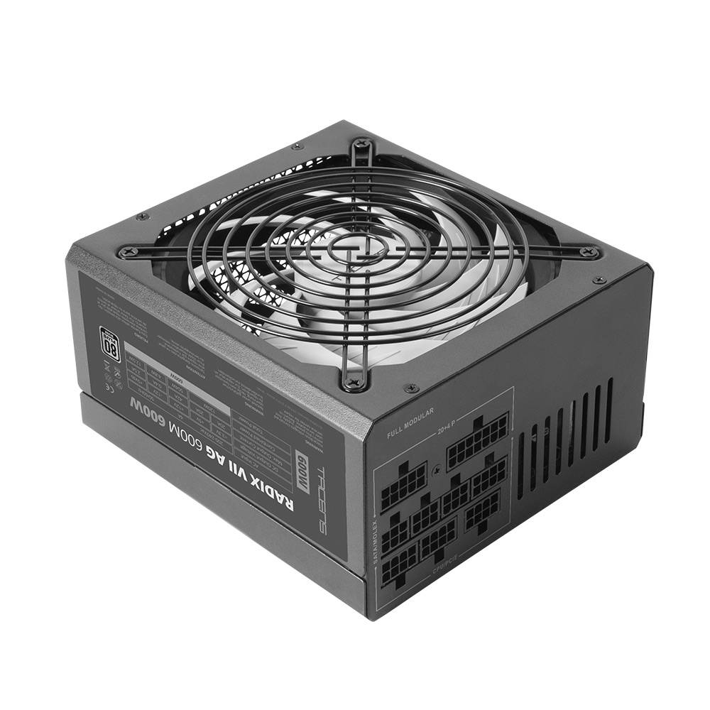 Fonte de Alimentação Tacens Radix VII AG 600M 600W Full Modular 80 PLUS Silver ATX Preto